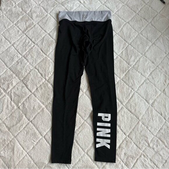 Victoria's Secret PINK | Black & Gray Reversible Ultimate Leggings | Size Small - Picture 4 of 15